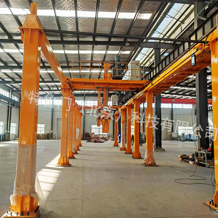 Heavy-duty billet handling gantry robot with large stroke